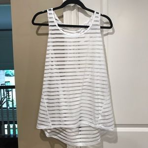 Calvin Klein Performance White Striped tank